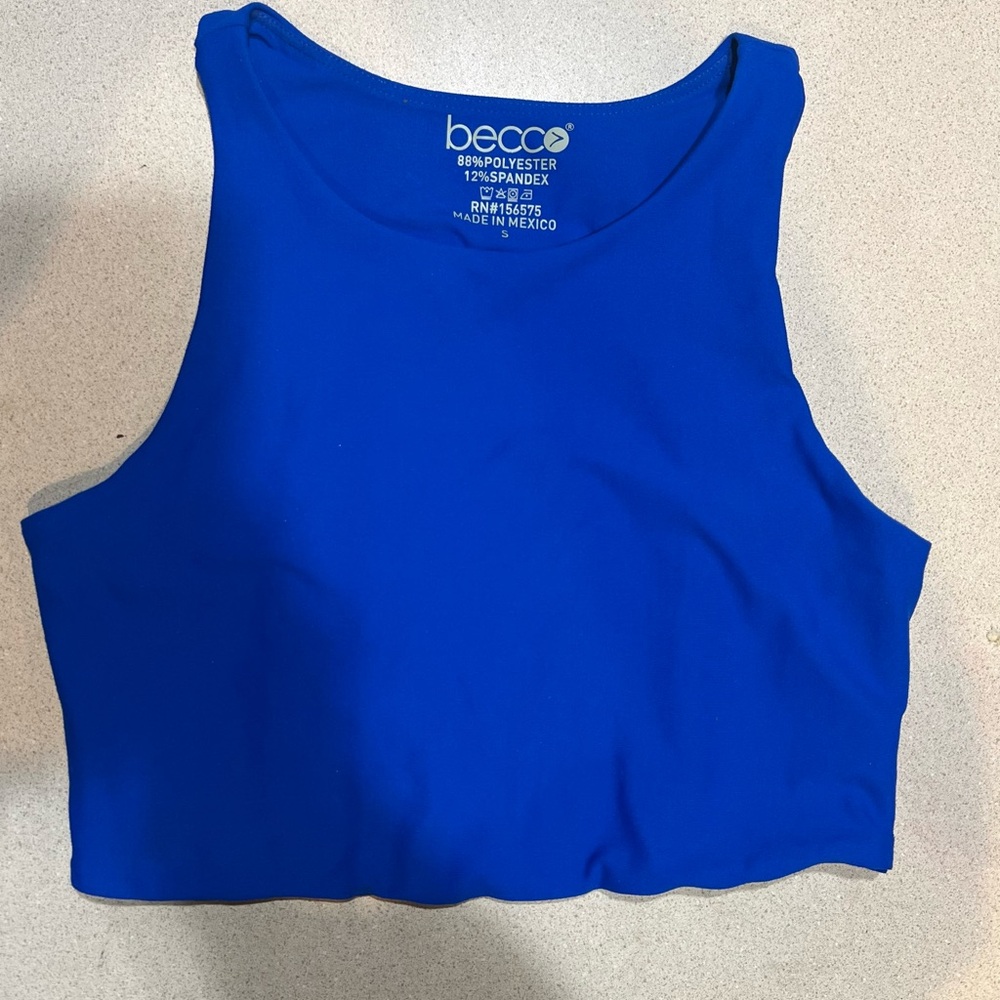 Becca Blue Crop Top